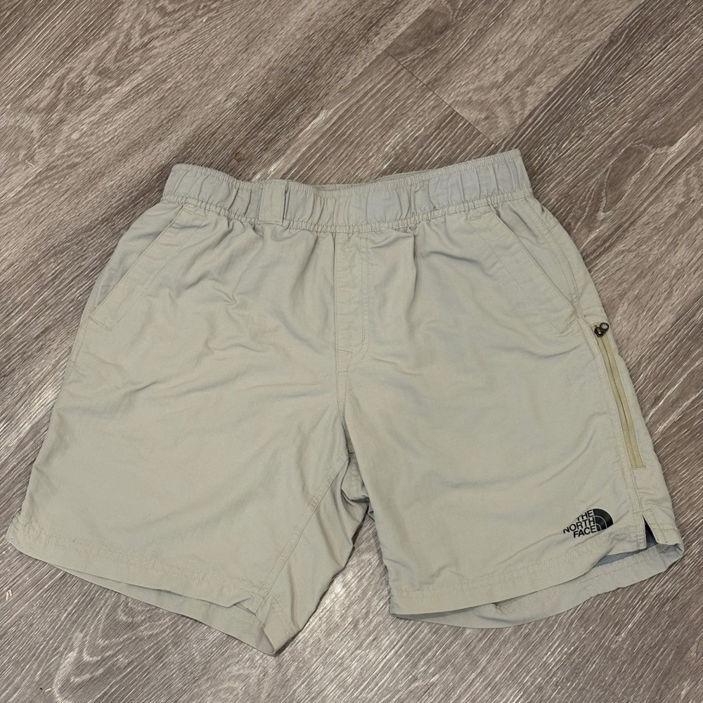The North Face Mens FlashDry Gray Nylon Mesh Lined Hiking Shorts Small Gorpcore